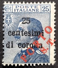 TRENTINO 1919 MH  25c su 25c