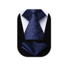 HISDERN Cravatta Uomo Elegante