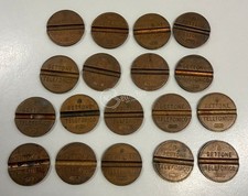 Lotto di 18 gettoni telefonici