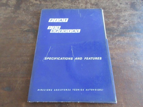Fiat 125 special 1968 - , manuale