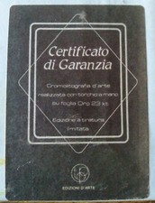 12 tra Dipinti e Serigrafie su Foglia Oro 24 Kr  a scelta