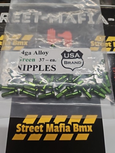Usa bike nipples green - bike,