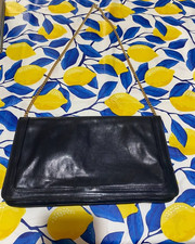 Borsa a spalla/Tracolla  Blu scuro Vintage Elegante in Pelle morbida