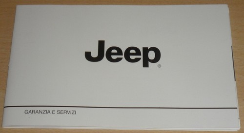 Jeep libretto garanzia - garanzia, e