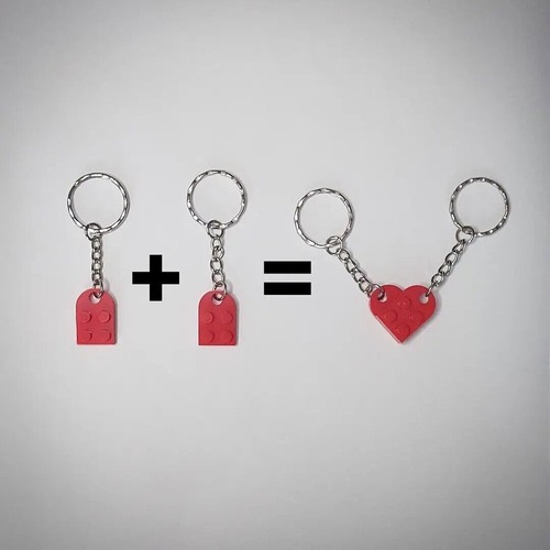 Portachiavi cuore lego - cuore,