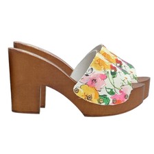 Zoccoli con fascia a fantasia