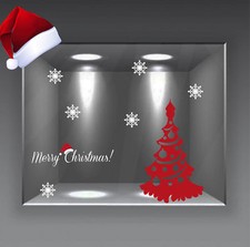 vetrofanie buon natale merry