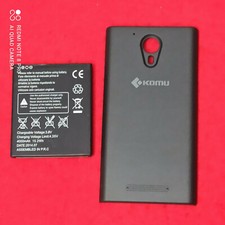 KOMU ENERGY back cover per batteria maggiorata originale nera usata + batteria