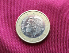 Moneta Spagna 1 Euro 2017 Re Felipe Filippo VI BB+ Circolata Ordinaria