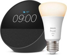 Echo Spot | Nero + Philips Hue