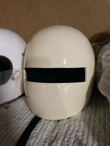 Casco integrale bianco vintage