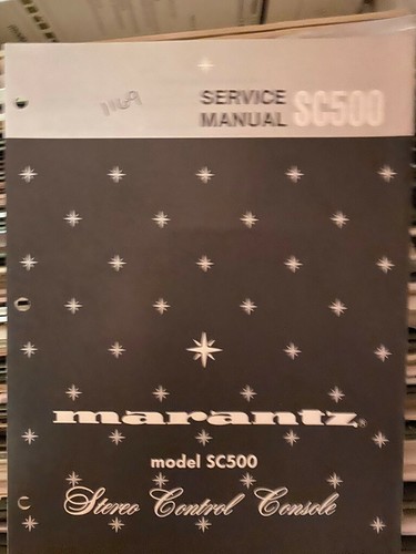 Marantz sc500 500 manuale - marantz,