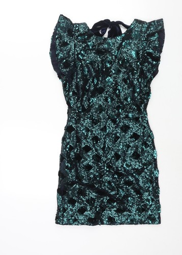 Zara donna verde poliestere