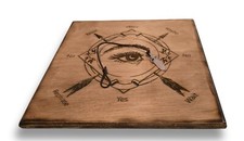 Tavola  pendolo esoterico Magico pendolino divinatorio made in Italy idea regalo