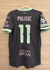 MILAN MAGLIA PULISIC 11 MATCH WORN ISSUED 2024 2025 SHIRT CHAMPION’S LEAGUE
