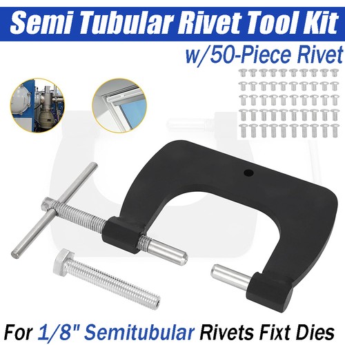 Utensile rivetto semi tubolare - rivetto,