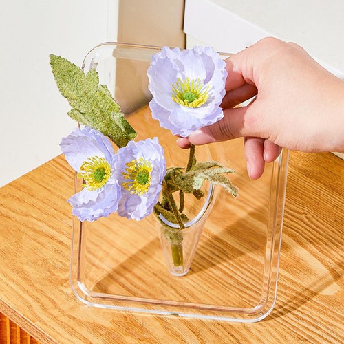 Vaso per fiori con cornice - vaso,