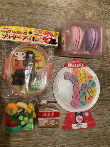 Lotto gomma macaron cuori - macaron,