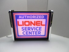 Lionel Trains Service Display LED insegna luminosa lightbox luce da appendere a parete