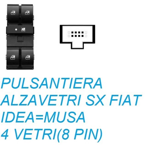 Pulsantiera alzavetri sx - pulsantiera,