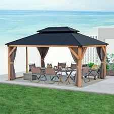 10x12 ft Outdoor Wood Hardtop
