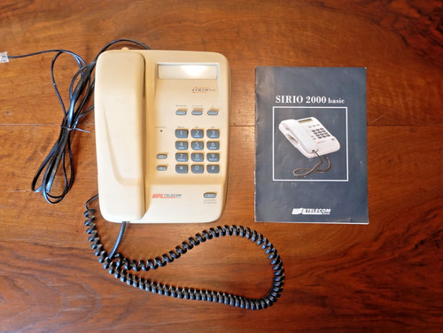 Telefono vintage telecom sirio - telefono,