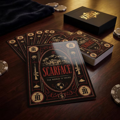 Set carte poker scarface stile - poker,