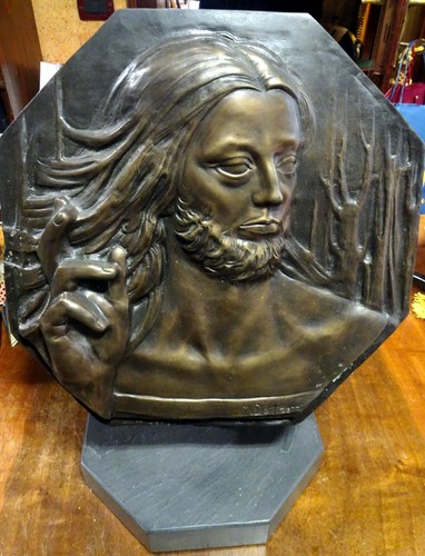Scultura bassorilievo cristo - scultura, "cristo