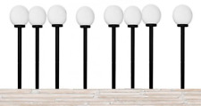 KIT N8 SFERE DA GIARDINO CON PALO ILLUNIMAZIONE LAMPIONE COMPLETO SFERA OPACA 25