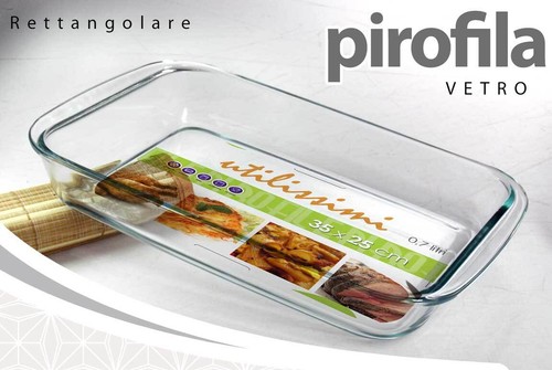 Pirofila vetro rettangolare - vetro,