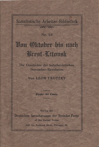 Leon trotsky von oktober bis - leon,