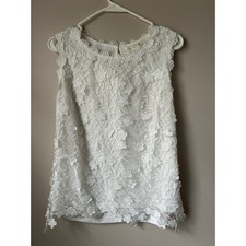 ADIVA White Floral Lace