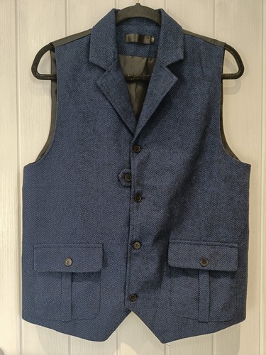 Gilet blu scuro spina - scuro, di
