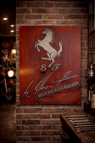 Vintage ferrari metal - ferrari, sign