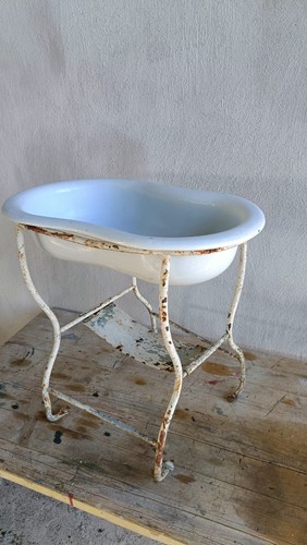 Lavabo bidet mobile smaltato - bidet,