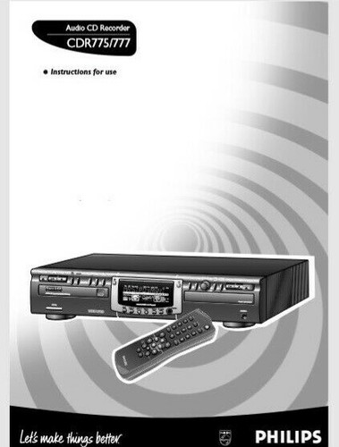 Philips cdr 775 - philips, 777