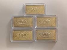 Cinque (5) lingotti di bufalo