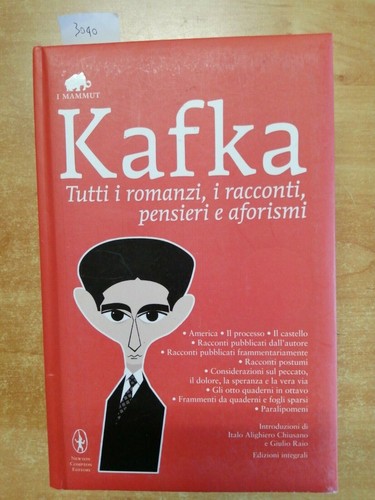Franz kafka tutti - franz, romanzi