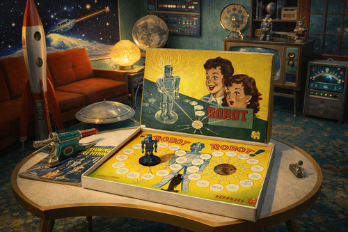 Jeu vintage jumbo robot - jeu, “robot”
