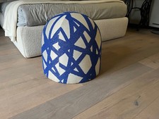 pouf missoni in perfette condizioni blu e grigino beige h 50 diametro 53
