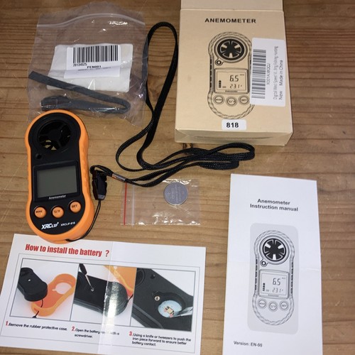Xrclif 818 anemometro digitale - anemometro,
