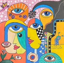 Quadro Pop Art "Sguardi
