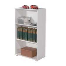 Libreria Bianca in Legno 60 Moderna Scaffali Mensole Parete Salotto Cameretta