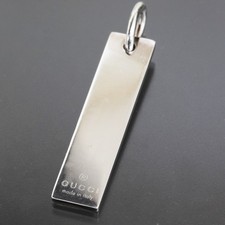 GUCCI Logo Plate Necklace Top