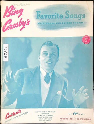 Vintage 1939 bing crosby - vintage, crosby's