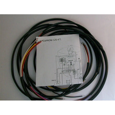 IMPIANTO ELETTRICO CAPRIOLO CAPRONI 125 BOBINA INTERNA + SCHEMA