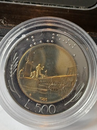500 lire 1985 proof - lire,