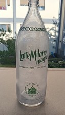 BOTTIGLIA VETRO LATTE MILANO 