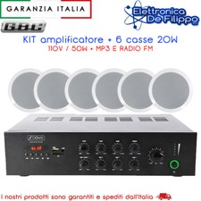 Amplificatore con 6 casse da
