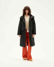 Doudoune parka noire marque Thinking Mu en polyester recyclé (ave)